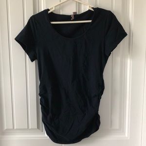 Navy blue maternity t-shirt